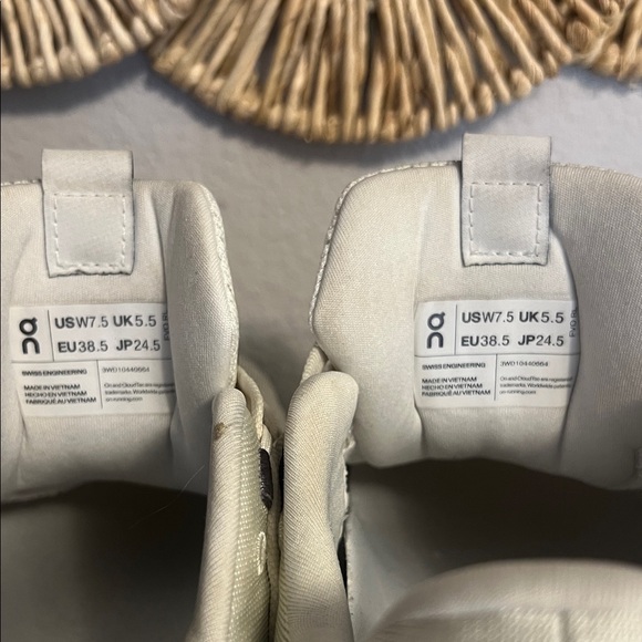 On Running White Sneakers with Black Details - Picture 10 of 12